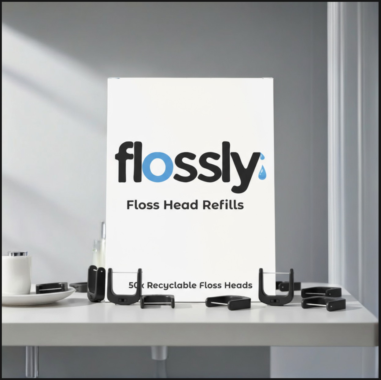 Flossly Replacement Floss Heads (50-Pack)