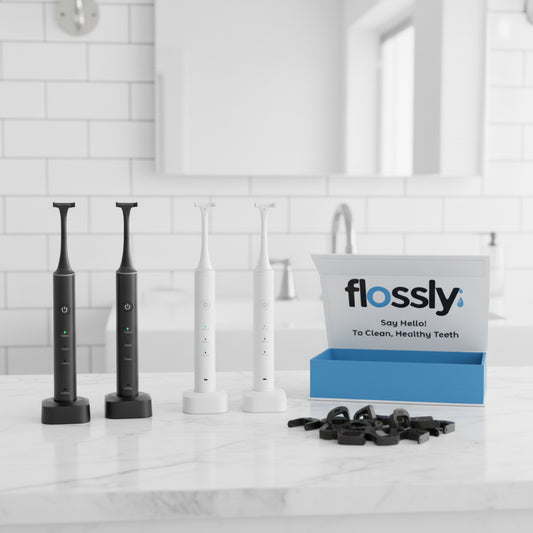 Flossly Family Pack – 4x Electric Flossers for Healthy Smiles